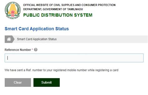 smart card status check online tamilnadu|smart card reprint status.